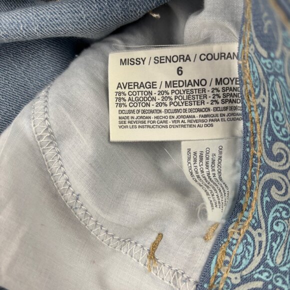 Gloria Vanderbilt Jeans Bootcut High Waist Light Wash Slight Stretch Size 6 - Picture 6 of 13